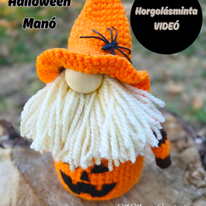 Halloween Manó horgolásminta videó  - diy (csináld magad) - szabásminta, útmutató - horgolási minta - Meska.hu