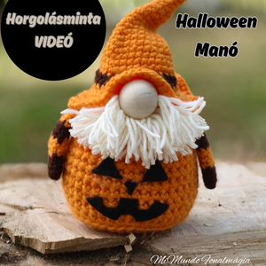 Halloween Manó horgolásminta videó  - Meska.hu