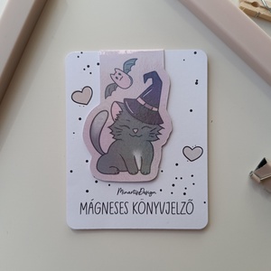 Mágneses könyvjelző - halloweeni cica boszorkány - könyv & zene - könyvjelző - Meska.hu Mágneses könyvjelző - halloweeni cica boszorkány - könyv & zene - könyvjelző - Meska.hu
