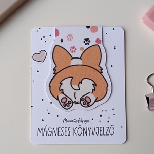 mágneses könyvjelző - corgi popó - könyv & zene - könyvjelző - Meska.hu mágneses könyvjelző - corgi popó - könyv & zene - könyvjelző - Meska.hu