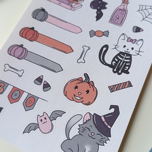 Matricaív - halloween cica boszorkányos - otthon & életmód - papír, írószer - matrica, matrica csomag - Meska.hu Matricaív - halloween cica boszorkányos - otthon & életmód - papír, írószer - matrica, matrica csomag - Meska.hu