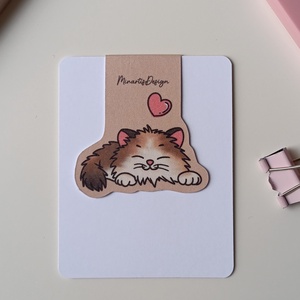 mágneses könyvjelző - alvó cica - könyv & zene - könyvjelző - Meska.hu mágneses könyvjelző - alvó cica - könyv & zene - könyvjelző - Meska.hu