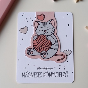 mágneses könyvjelző - gombolyagos cica - könyv & zene - könyvjelző - Meska.hu mágneses könyvjelző - gombolyagos cica - könyv & zene - könyvjelző - Meska.hu