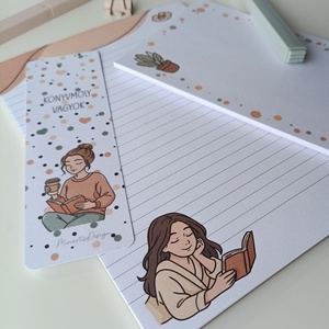 Jegyzettömb, könyvjelző szett - őszi csajos - otthon & életmód - papír, írószer - jegyzetfüzet & napló - Meska.hu