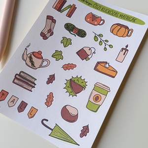 Matricaív - őszi hangulat - otthon & életmód - papír, írószer - matrica, matrica csomag - Meska.hu Matricaív - őszi hangulat - otthon & életmód - papír, írószer - matrica, matrica csomag - Meska.hu