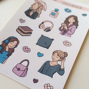 Matricaív - őszi csajos hangulat - otthon & életmód - papír, írószer - matrica, matrica csomag - Meska.hu Matricaív - őszi csajos hangulat - otthon & életmód - papír, írószer - matrica, matrica csomag - Meska.hu