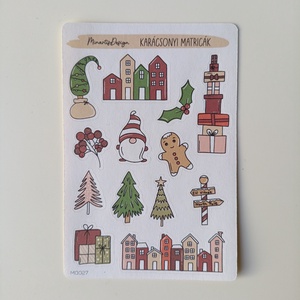 Matricaív -  karácsonyi házikós, manós, Otthon & Életmód, Papír, írószer, Matrica, matrica csomag, Fotó, grafika, rajz, illusztráció, MESKA