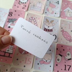 Adventi kicsi meglepetés kártyák gyerekeknek - karácsony - adventi díszek - adventi naptár - Meska.hu