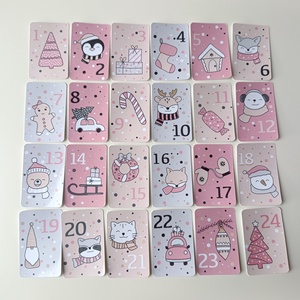 Adventi kicsi meglepetés kártyák gyerekeknek - karácsony - adventi díszek - adventi naptár - Meska.hu