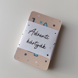 Adventi kicsi meglepetés kártyák gyerekeknek - karácsony - adventi díszek - adventi naptár - Meska.hu