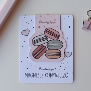 Mágneses könyvjelző - macaron, Könyv & Zene, Könyvjelző, Papírművészet, MESKA