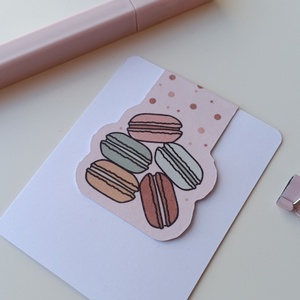 Mágneses könyvjelző - macaron - könyv & zene - könyvjelző - Meska.hu
