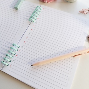 Pasztell pöttyös spirál füzet- A5 -Hálanapló - otthon & életmód - papír, írószer - jegyzetfüzet & napló - Meska.hu