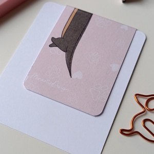 Mágneses könyvjelző - tacskós - könyv & zene - könyvjelző - Meska.hu