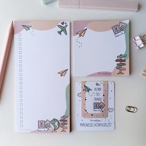 Utazós jegyzettömb szett és könyvjelző - otthon & életmód - papír, írószer - jegyzetfüzet & napló - Meska.hu