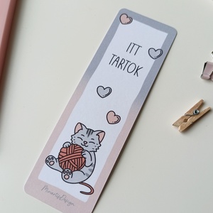 Cicás könyvjelző - könyv & zene - könyvjelző - Meska.hu