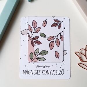Mágneses könyvjelző - őszi leveles - könyv & zene - könyvjelző - Meska.hu