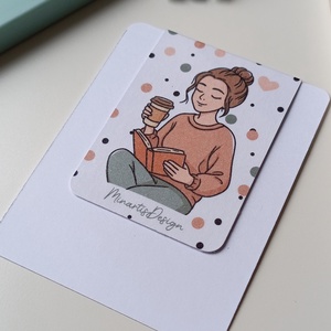 Mágneses könyvjelző - csajos grafika - könyv & zene - könyvjelző - Meska.hu