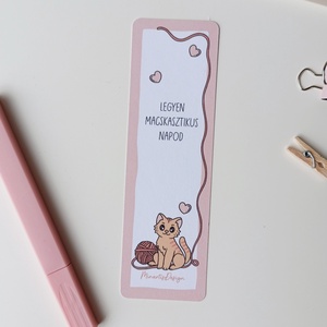 Cicás könyvjelző - macskasztikus - könyv & zene - könyvjelző - Meska.hu