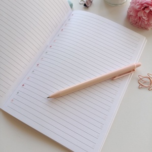 A5-os füzet pasztell pötyös - enjoy the little things - otthon & életmód - papír, írószer - jegyzetfüzet & napló - Meska.hu