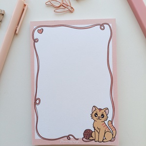 A6-os  cicás jegyzettömb  - Meska.hu