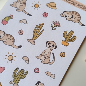 Matricaív - szurikáta - otthon & életmód - papír, írószer - matrica, matrica csomag - Meska.hu