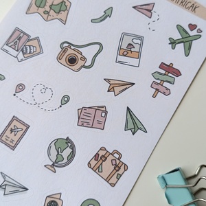 Matricaív - utazós, travel - otthon & életmód - papír, írószer - matrica, matrica csomag - Meska.hu