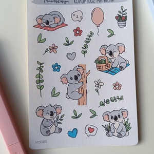 Matricaív - koala, Otthon & Életmód, Papír, írószer, Matrica, matrica csomag, Fotó, grafika, rajz, illusztráció, MESKA