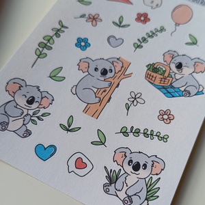 Matricaív - koala - otthon & életmód - papír, írószer - matrica, matrica csomag - Meska.hu