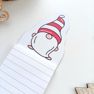 Karácsonyi manós mágneses jegyzettömb  - otthon & életmód - papír, írószer - jegyzetfüzet & napló - Meska.hu