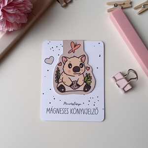 Mágneses könyvjelző - cuki wombat - könyv & zene - könyvjelző - Meska.hu