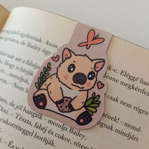 Mágneses könyvjelző - cuki wombat, Könyv & Zene, Könyvjelző, Fotó, grafika, rajz, illusztráció, MESKA