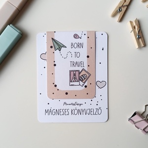 Mágneses könyvjelző - utazós / travel - könyv & zene - könyvjelző - Meska.hu