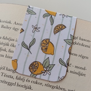 Citromos jegyzettömb és könyvjelző szett  - otthon & életmód - papír, írószer - jegyzetfüzet & napló - Meska.hu