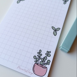 Szobanövényes jegyzettömb  - otthon & életmód - papír, írószer - jegyzetfüzet & napló - Meska.hu