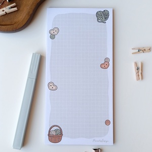 Gombolyagos, gombos jegyzettömb, Otthon & Életmód, Papír, írószer, Jegyzetfüzet & Napló, Fotó, grafika, rajz, illusztráció, MESKA