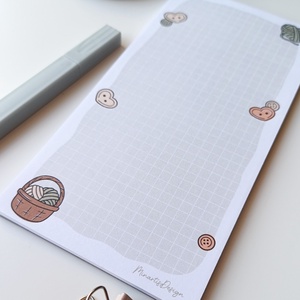 Gombolyagos, gombos jegyzettömb - otthon & életmód - papír, írószer - jegyzetfüzet & napló - Meska.hu