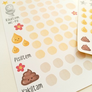 Szobatisztaságot segítő matricás lap - otthon & életmód - papír, írószer - matrica, matrica csomag - Meska.hu