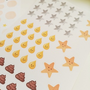 Szobatisztaságot segítő matricás lap - otthon & életmód - papír, írószer - matrica, matrica csomag - Meska.hu