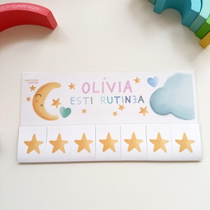 Esti rutintábla - névvel, Játék & Sport, Készségfejlesztő és Logikai játék, Oktató játékok, Fotó, grafika, rajz, illusztráció, MESKA