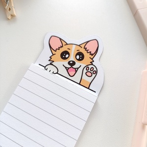 Cuki corgis mágneses mini jegyzettömb  - otthon & életmód - papír, írószer - jegyzetfüzet & napló - Meska.hu