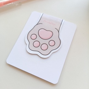 mágneses könyvjelző - cica mancs - könyv & zene - könyvjelző - Meska.hu