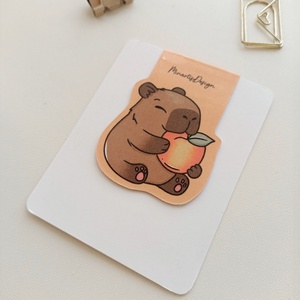 mágneses könyvjelző - kapibara - könyv & zene - könyvjelző - Meska.hu