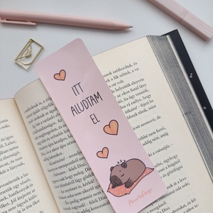 Kapibara itt aludtam el könyvjelző, Könyv & Zene, Könyvjelző, Fotó, grafika, rajz, illusztráció, MESKA