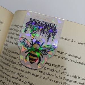 Bridgerton mágneses könyvjelző - méhecske, Könyv & Zene, Könyvjelző, Papírművészet, MESKA