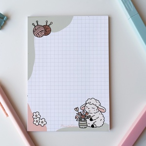 A6-os  jegyzettömb - tavaszi bárány, Otthon & Életmód, Papír, írószer, Jegyzetfüzet & Napló, Fotó, grafika, rajz, illusztráció, MESKA