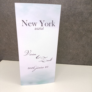 Esküvői menü, asztalszám kártya eucaliptus - esküvő - meghívó & kártya - menü - Meska.hu