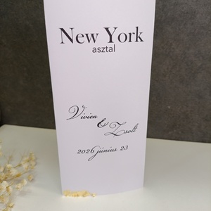 Esküvői menü, asztalszám minimalista aranyfüsttel, Esküvő, Meghívó & Kártya, Menü, Papírművészet, MESKA