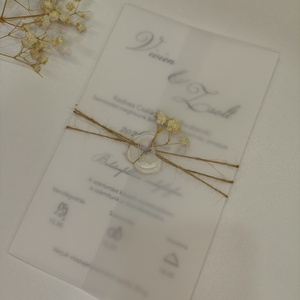 Esküvői meghívó szalaggal, Esküvő, Meghívó & Kártya, Meghívó, Papírművészet, MESKA