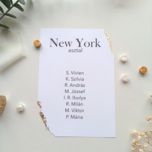 Esküvői ülésrend tépett aranyfüsttel, Esküvő, Meghívó & Kártya, Ültetési rend, Papírművészet, MESKA